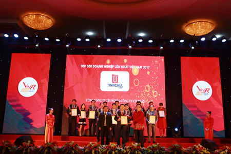 Tổng Công ty Tín Nghĩa nằm trong TOP 500 Doanh nghiệp có lợi nhuận tốt nhất Việt Nam năm 2017